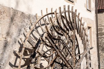 old mill wheel at the water of iron in Bad Urach am Flu © Mitch Shark