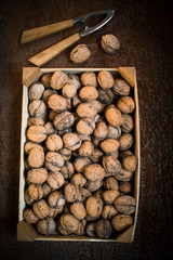 Walnüsse mit Nussknacker