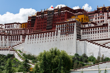 Close up of Potala Palace (Lhasa, Tibet, China)