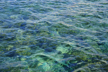 Fototapeta na wymiar Water surface of the Atlantic ocean, water texture, sea