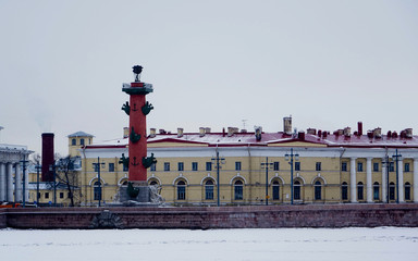 Fototapeta na wymiar ; St. Petersburg.The Rostral Lighthouse