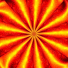 Abstrakt gelb orange polygonal illustration 