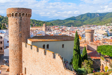 Fortress of Vila Vela in Tossa de Mar. Spain, Catalonia