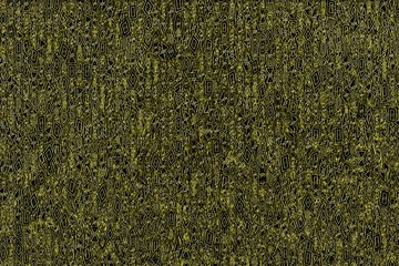 Abstract yellow assorted shapes textured background