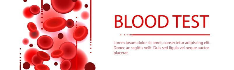 Blood Medical Test Colorful Template