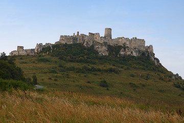 Fototapeta na wymiar Spissky hrad or Spis Castle ruins in Slovakia