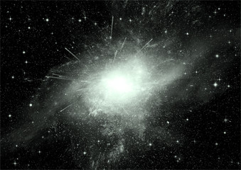 galaxy in a free space
