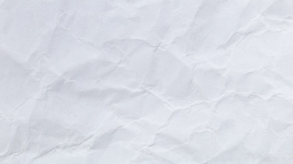 Crumpled white recycled paper background for business communication and education concept design.