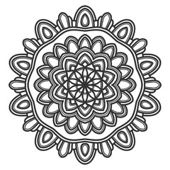 mandala flower illustration vector