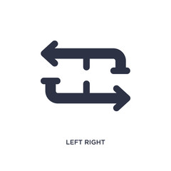 left right icon on white background. Simple element illustration from arrows concept.