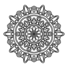 mandala flower illustration vector