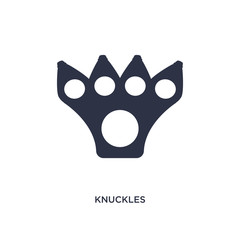 knuckles icon on white background. Simple element illustration from asian concept.