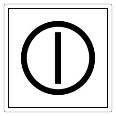On Off Push-Button Symbol Sign, Vector Illustration, Isolate On White Background Label. EPS10