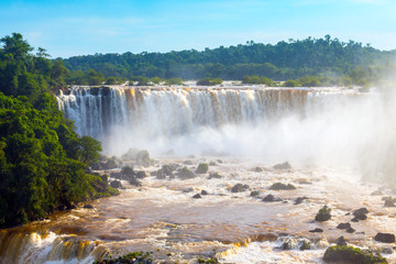 Fototapeta premium worldwide known Iguassu falls