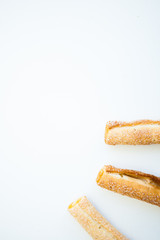 Cookies on the white background