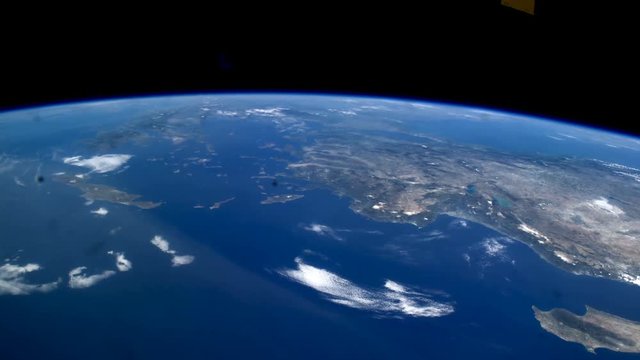 Earth Surface Seen From Space.  Satellite view of Earth. Nasa Public Domain Imagery