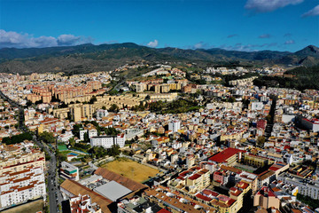 Fototapeta na wymiar Malaga Luftbild - Malaga in Spanien (Andalusien) mit der Drohne DJI Mavic 2 aus der Luft fotografiert