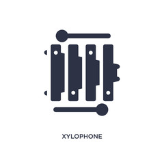 xylophone icon on white background. Simple element illustration from brazilia concept.