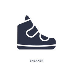 sneaker icon on white background. Simple element illustration from clothes concept.