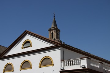  Fragments of architecture of the old church in Seville