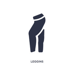 leggins icon on white background. Simple element illustration from clothes concept.