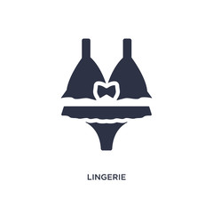 lingerie icon on white background. Simple element illustration from clothes concept.