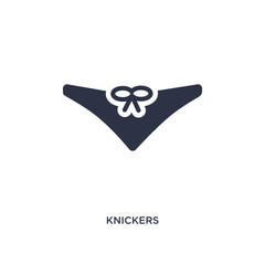 knickers icon on white background. Simple element illustration from clothes concept.