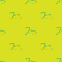 Month lettering pattern