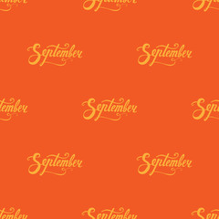 Month lettering pattern