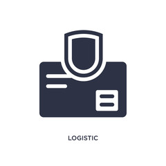 logistic protection icon on white background. Simple element illustration from delivery and logistics concept.