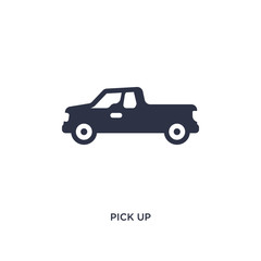 pick up icon on white background. Simple element illustration from desert concept.