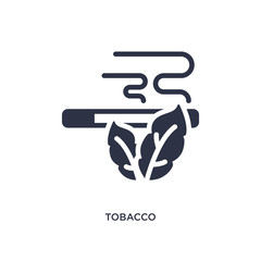tobacco icon on white background. Simple element illustration from desert concept.
