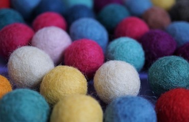 background of colorful balls