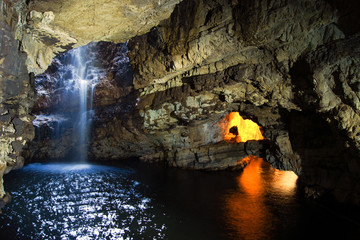 Smoo Cave in Durness, Schottland