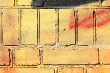 Ziegelsteine, Ziegelmauer