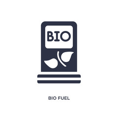 bio fuel icon on white background. Simple element illustration from ecology concept.