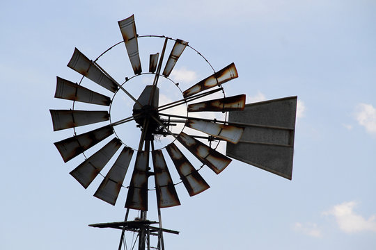 Wind mill on a Northwest farm in South Africa 