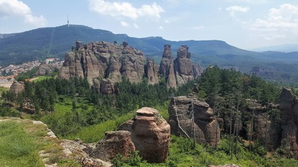 Sandsteinformationen in Belogradtschik, Bulgarien