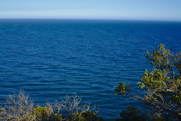 View of peaceful sea