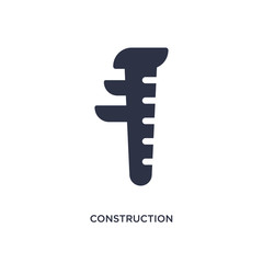 construction icon on white background. Simple element illustration from geometry concept.