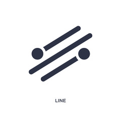 line icon on white background. Simple element illustration from geometry concept.