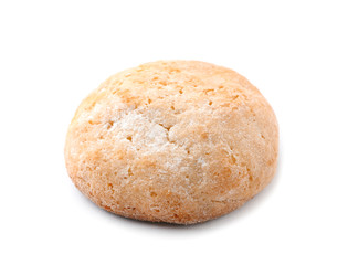 Tasty cookie on white background