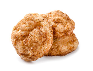Tasty cookies on white background