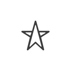 Star icon. Rank sign