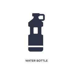 water bottle icon on white background. Simple element illustration from hockey concept.