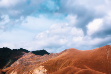 Naklejka premium mountains in Georgia Kazbek