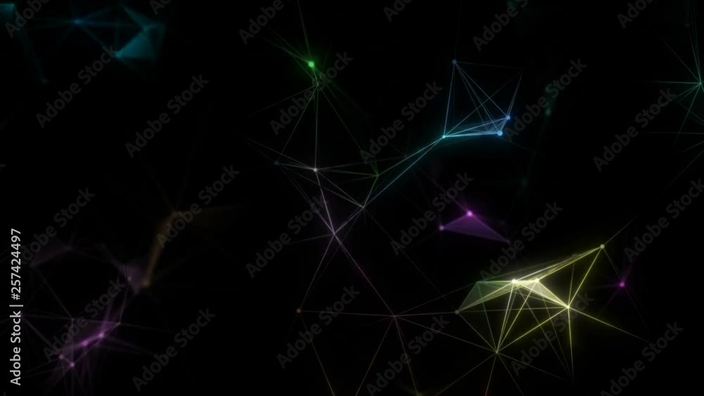 Poster distribution of signals of a neural network. a seamless loop.