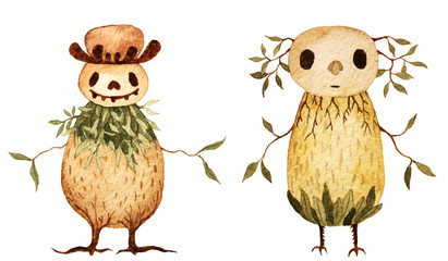 Fototapeta premium forest creatures. character illustration