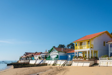 CAP FERRET (Bassin d'Arcachon, France), le village de L'Herbe