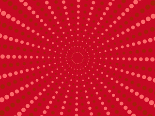 Retro comic dots red background. Vector illustration in pop art retro style